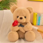 25cm teddy bear plush toy soft stuffed doll cute gift for girls romantic home decor valentine's day special plush toy