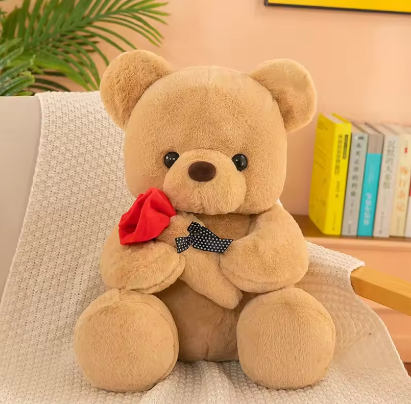 25cm teddy bear plush toy soft stuffed doll cute gift for girls romantic home decor valentine's day special plush toy